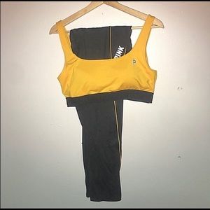 VICTORIA SECRET PINK WORKOUT SET🏋🏽‍♀️✨💛